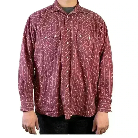 Wrangler Mens Vintage Button Down Shirt Size XXL - Picture 10 of 10